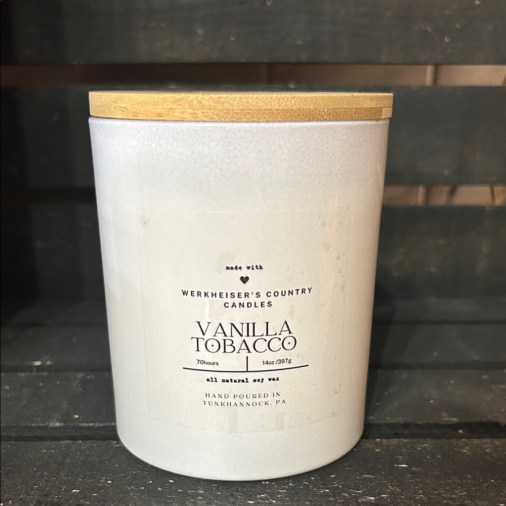 14oz Vanilla Tobacco Soy Wax Candle